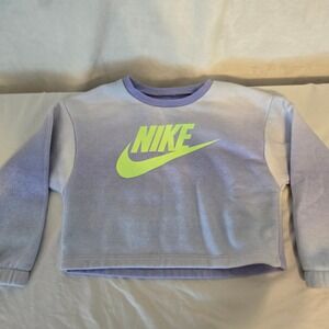 Nike Toddler Girls Tie Dye Sweatshirt & Leggings Set Purple Neon Green Size 4